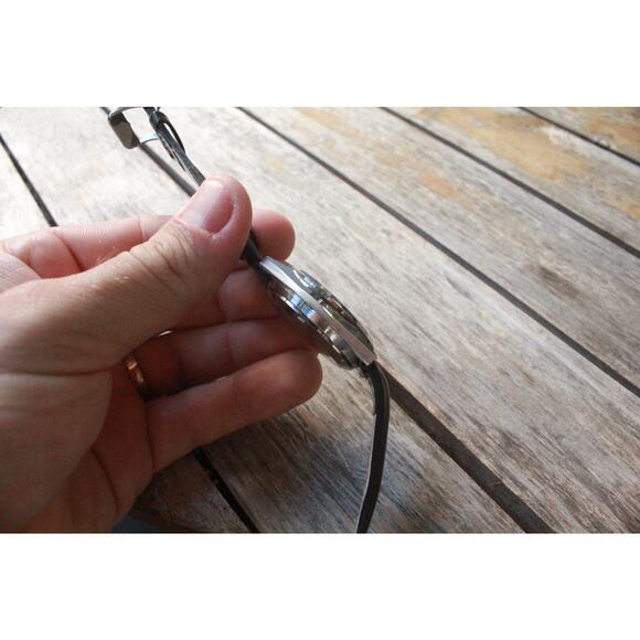 Vintage 1987 Citizen Automatic Mens Silver Watch W/daydate & Gold accents - Picture 6 of 8